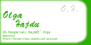 olga hajdu business card